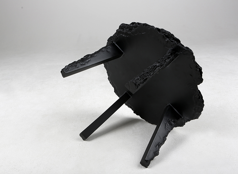 chanwoo park embraces rough edges of discarded MDF for table series