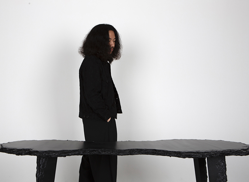 chanwoo park embraces rough edges of discarded MDF for table series