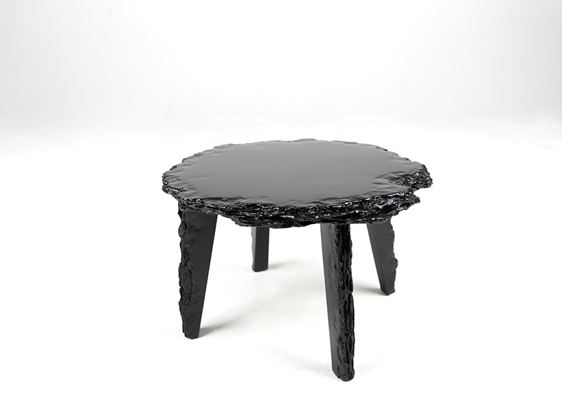 chanwoo park embraces rough edges of discarded MDF for table series