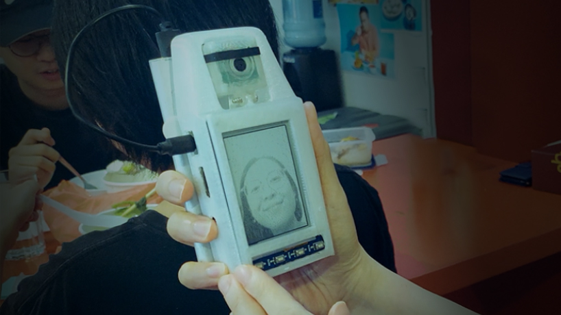 nico tangara's 'digitally analog polaroid camera' runs on raspberry pi and custom-code