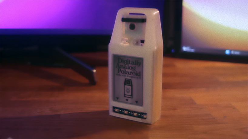 nico tangara's 'digitally analog polaroid camera' runs on raspberry pi and custom-code