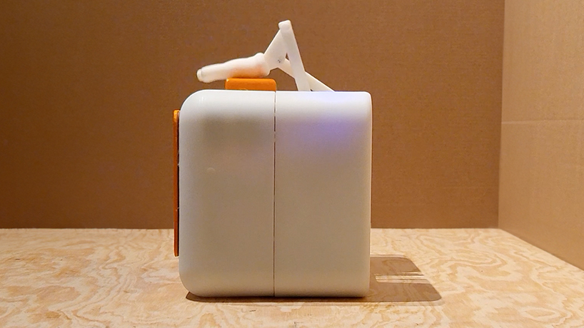 with a raspberry pi core, nico tangara's alarm clock snoozes itself, literally