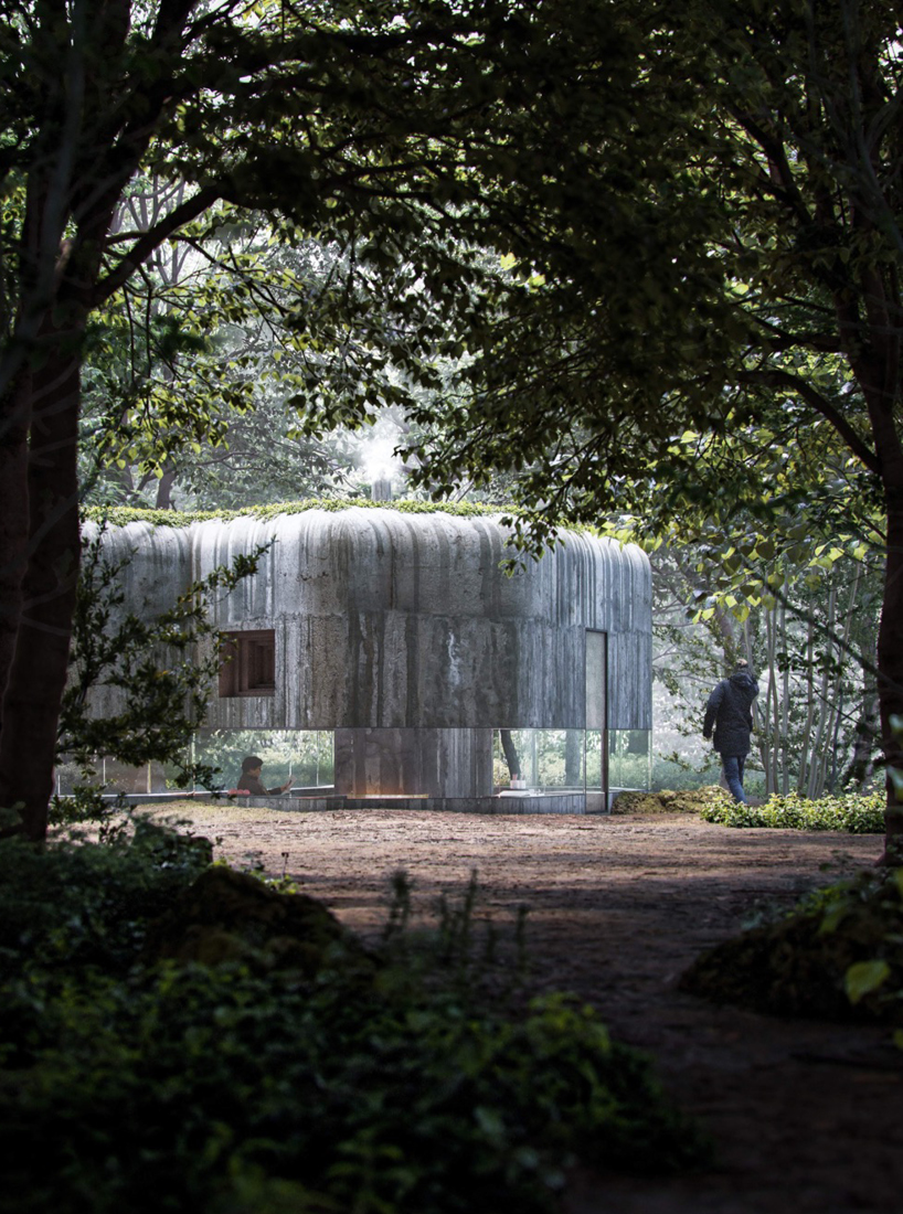 lasovsky johansson architects revives WWII bunkers as liveable spaces along czech border