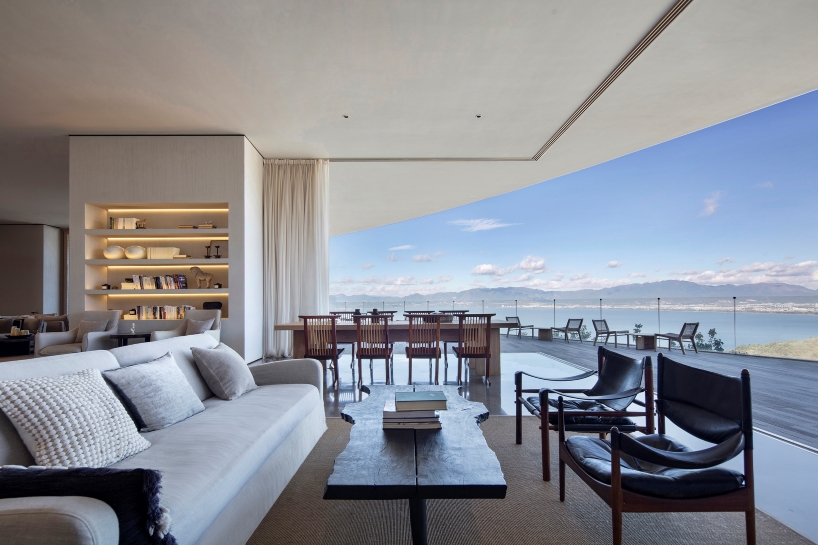 GAD's hospitality center echoes the contours of yuxi city's hillside and waves of fuxian lake