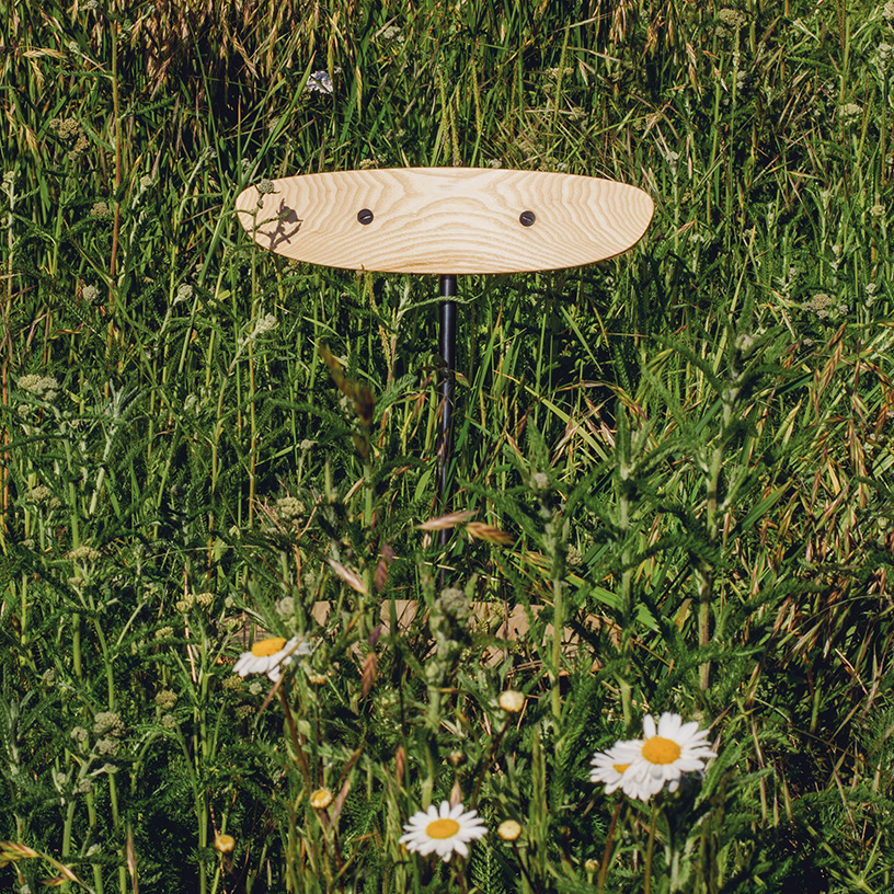 borrellski seals ash and steel chair with a natural, protective layer of beeswax for longevity