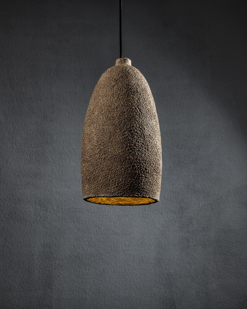 sustainable design and wabi sabi principles debut collection of organic pendant lamps by zbozhzha 1