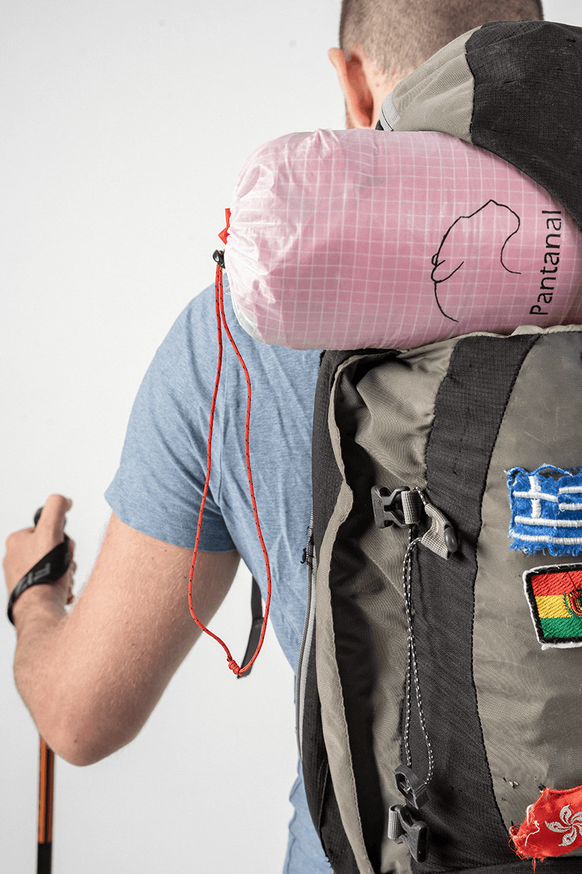 rafael amzallag's compact and ultra-lightweight tent folds into the size of a 1.5 liter bottle