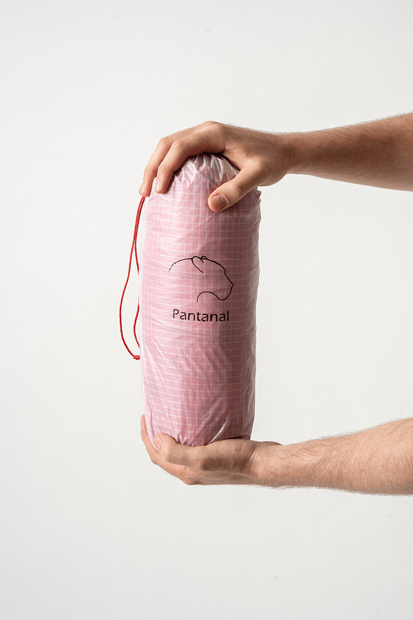 rafael amzallag's compact and ultra-lightweight tent folds into the size of a 1.5 liter bottle