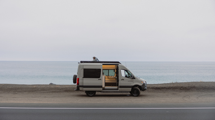 modular nook camper vans invite travelers to stargaze from the roof