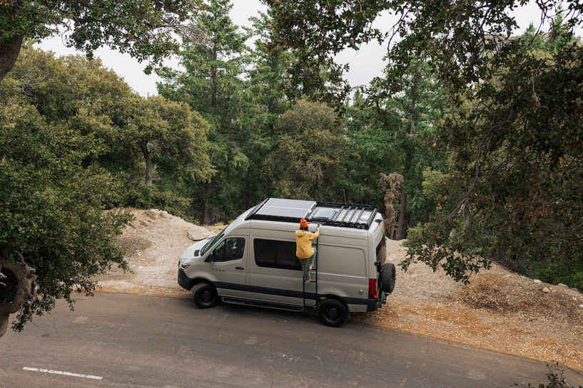 modular nook camper vans invite travelers to stargaze from the roof