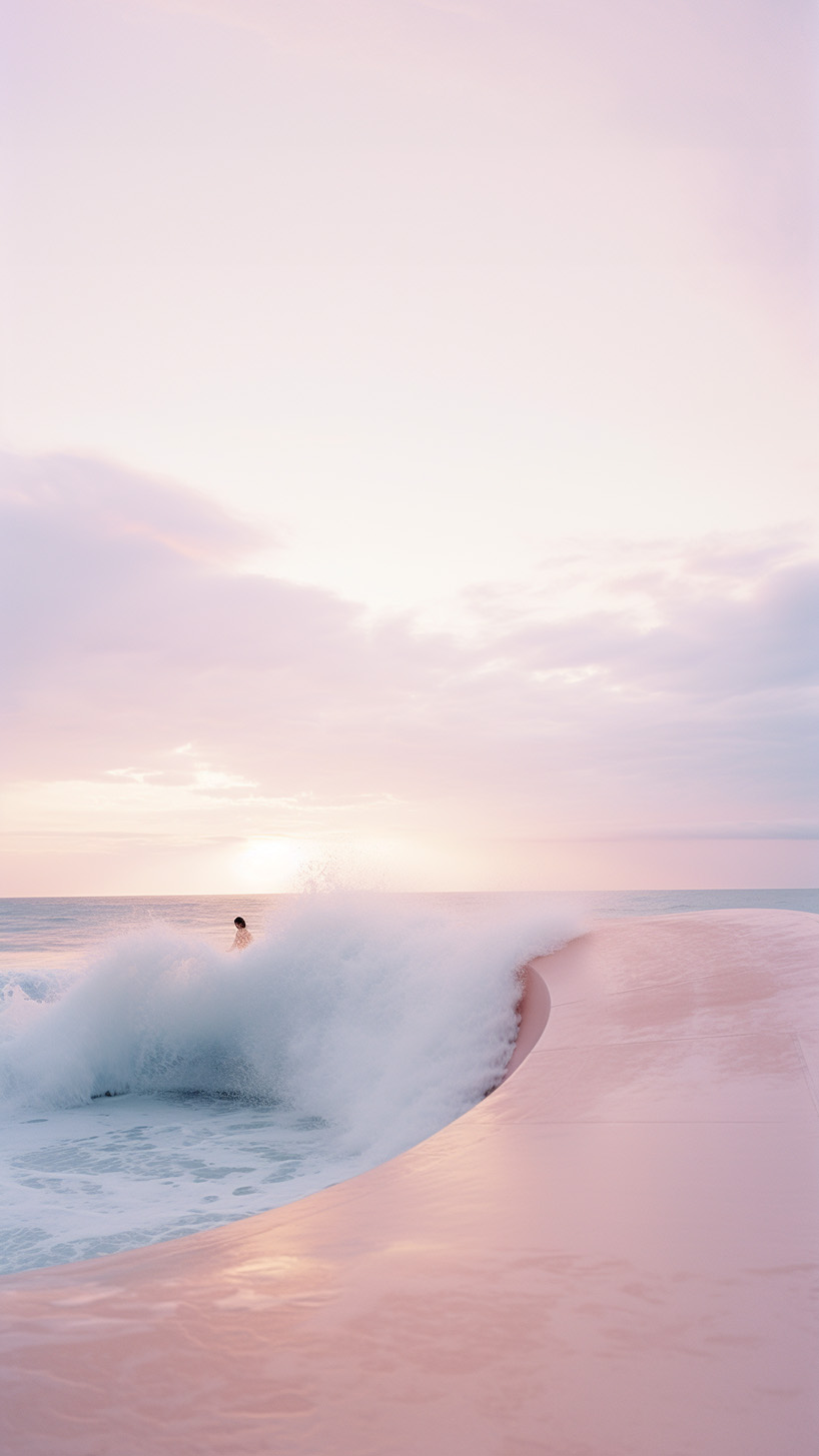 icarus.studio's midjourney-generated skatepark emerges from the expanses of the ocean