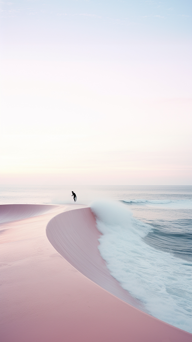 icarus.studio's midjourney-generated skatepark emerges from the expanses of the ocean