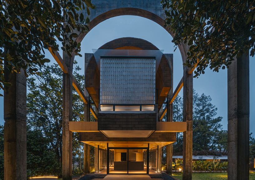 RAD+ar's chapel and villa complex in rural indonesia is a spiritual sanctuary