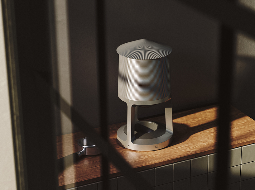 alexander shayle’s coffee grinders emulate agricultural grain silos structures