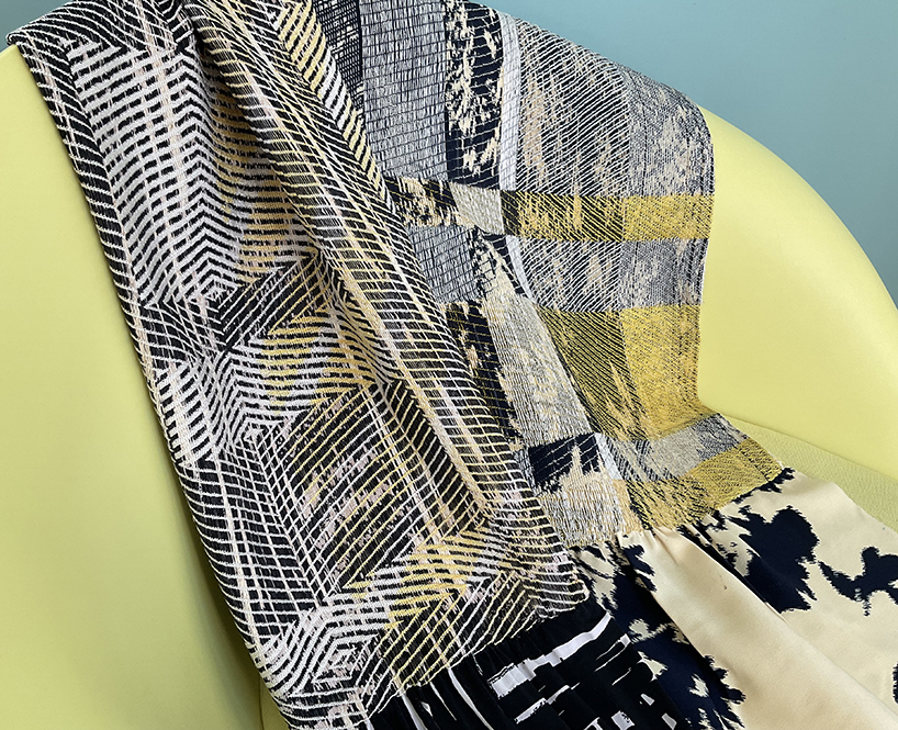 hana mitsui revives textile waste using traditional japanese weaving techniques