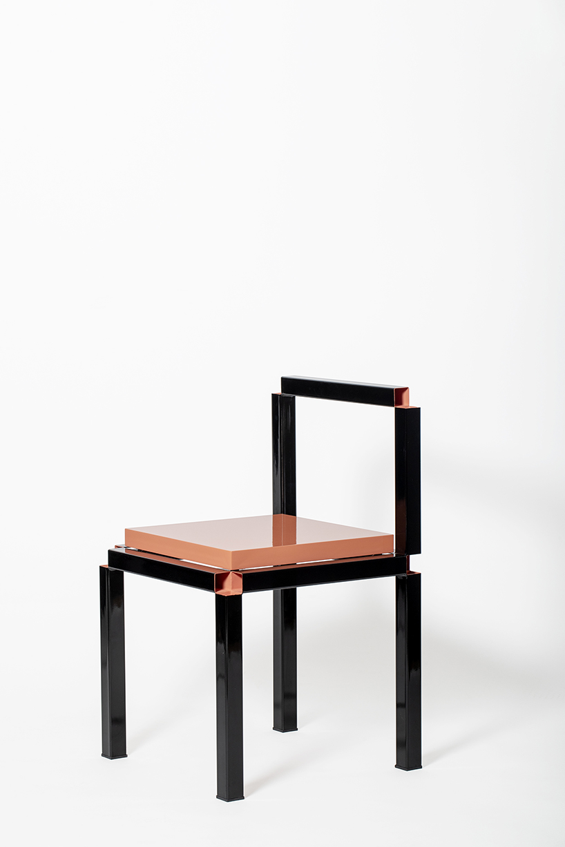 seemingly fragile zero thickness chair is crafted from robust steel welding and joinery