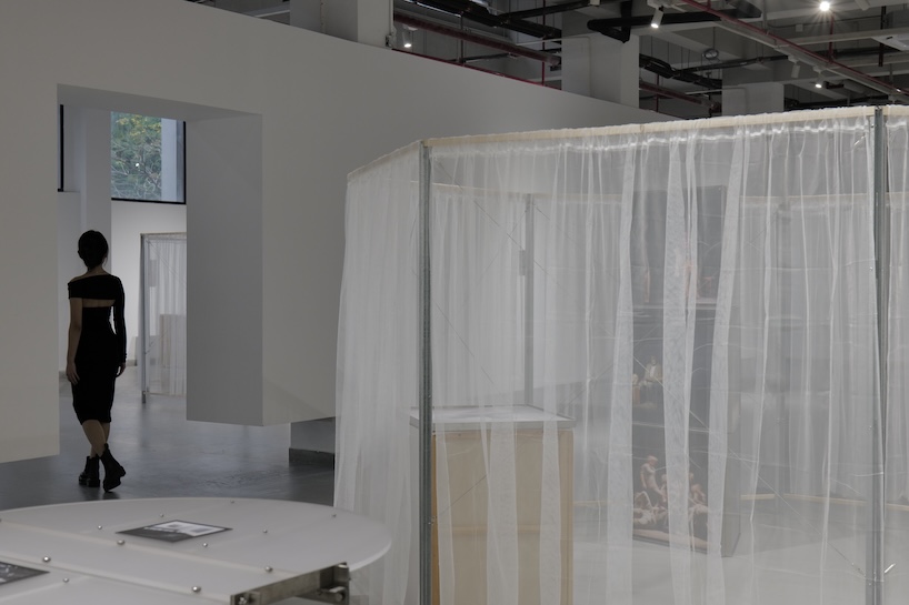 jxy studio curates modular system of octagonal units for 'extended art-chitecture' exhibition
