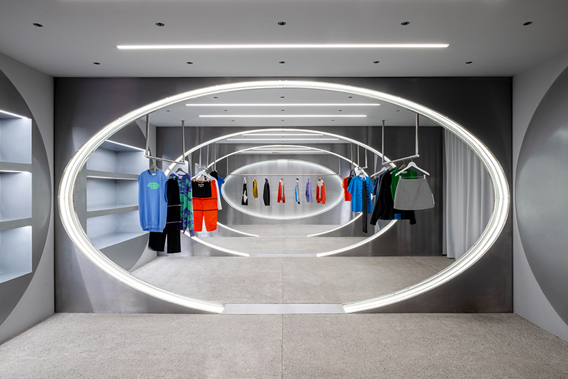 sala hars envisions apparel store in mexico as 'industrial bunker' with overlapping forms