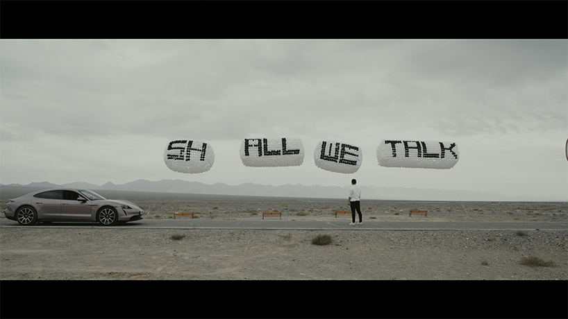 sh all we talk art installation shikun zhu x porsche 11