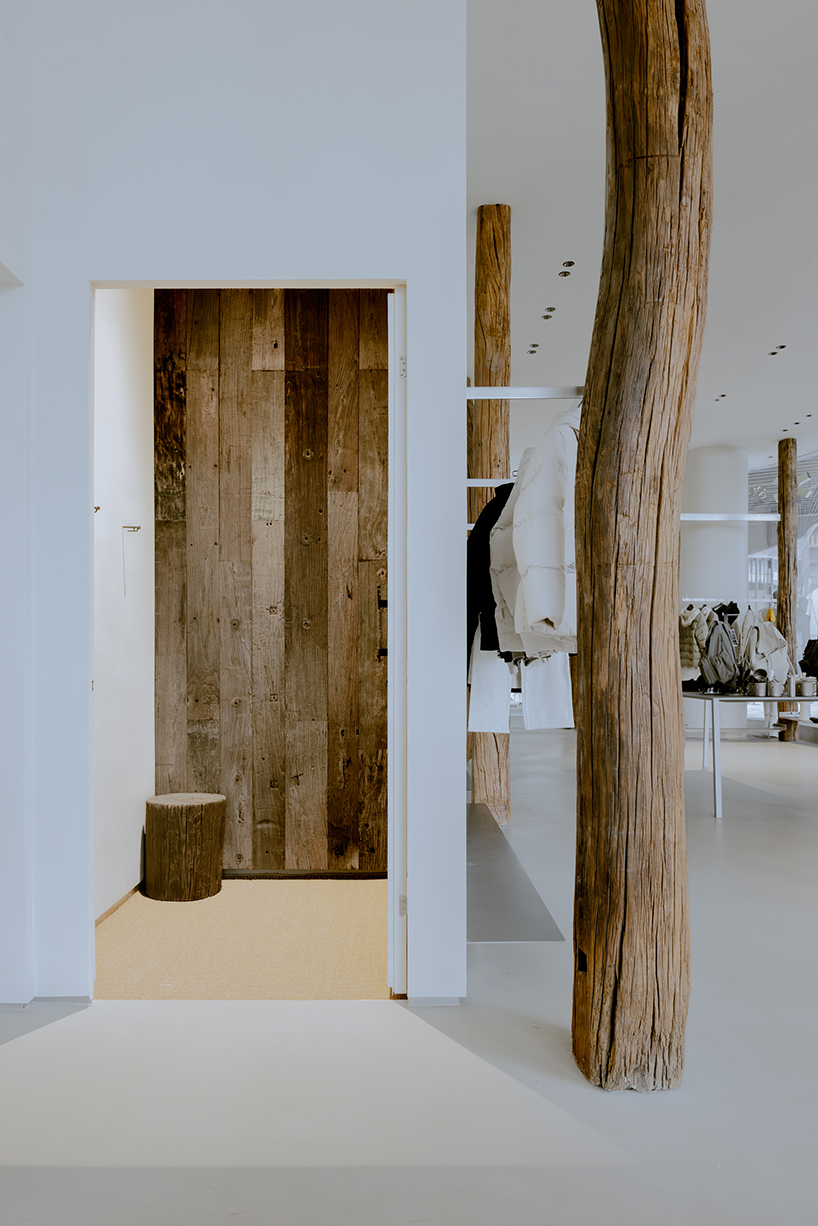 kooo architects creates a camping with reclaimed timber beams 9