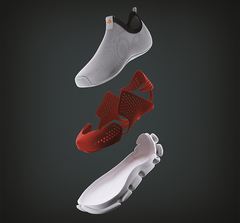 4steps adjustable 3D-printed sneakers kids michele di carlo