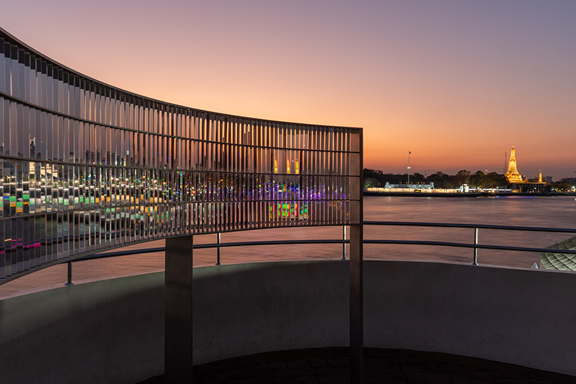 takanao todo's glass prism pavilion refracts new perspectives across bangkok riverfront