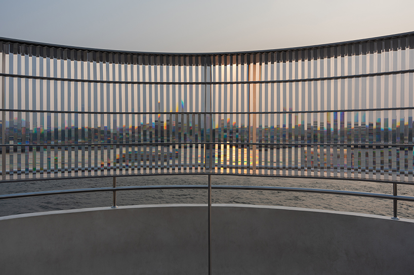 takanao todo's glass prism pavilion refracts new perspectives across bangkok riverfront