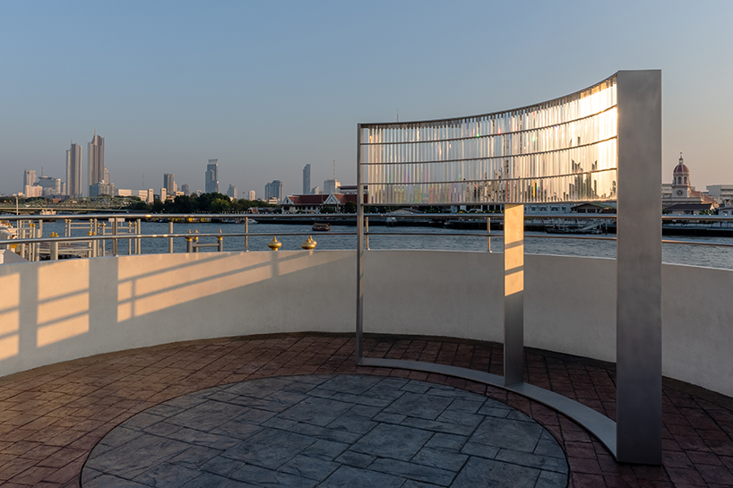 takanao todo's glass prism pavilion refracts new perspectives across bangkok riverfront