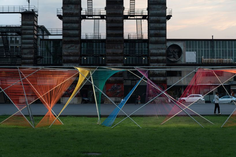 MARS studio intertwines flickering light and sound for multidimensional installation in beijing 