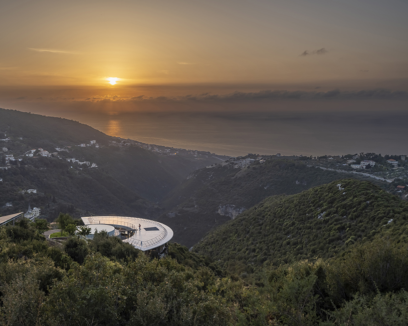 blankpage architects’ skyhaven villa wraps around hilltop valley in lebanon