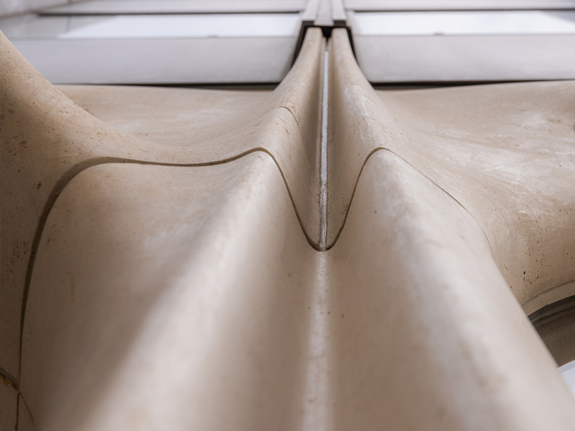 a parametric composition of sculpted limestone for royal de versailles new rolex boutique 11