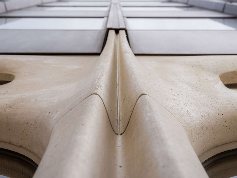a parametric composition of sculpted limestone for royal de versailles new rolex boutique 12