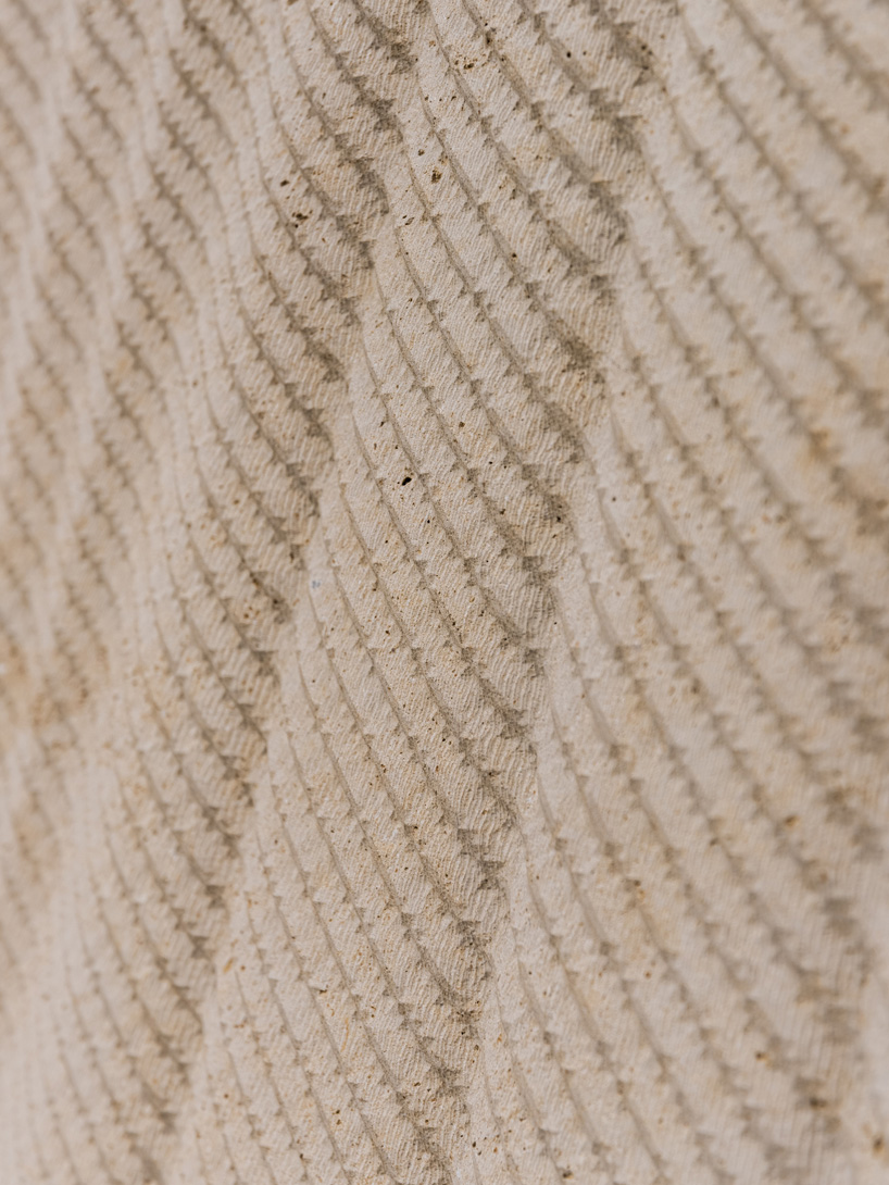 a parametric composition of sculpted limestone for royal de versailles new rolex boutique 9