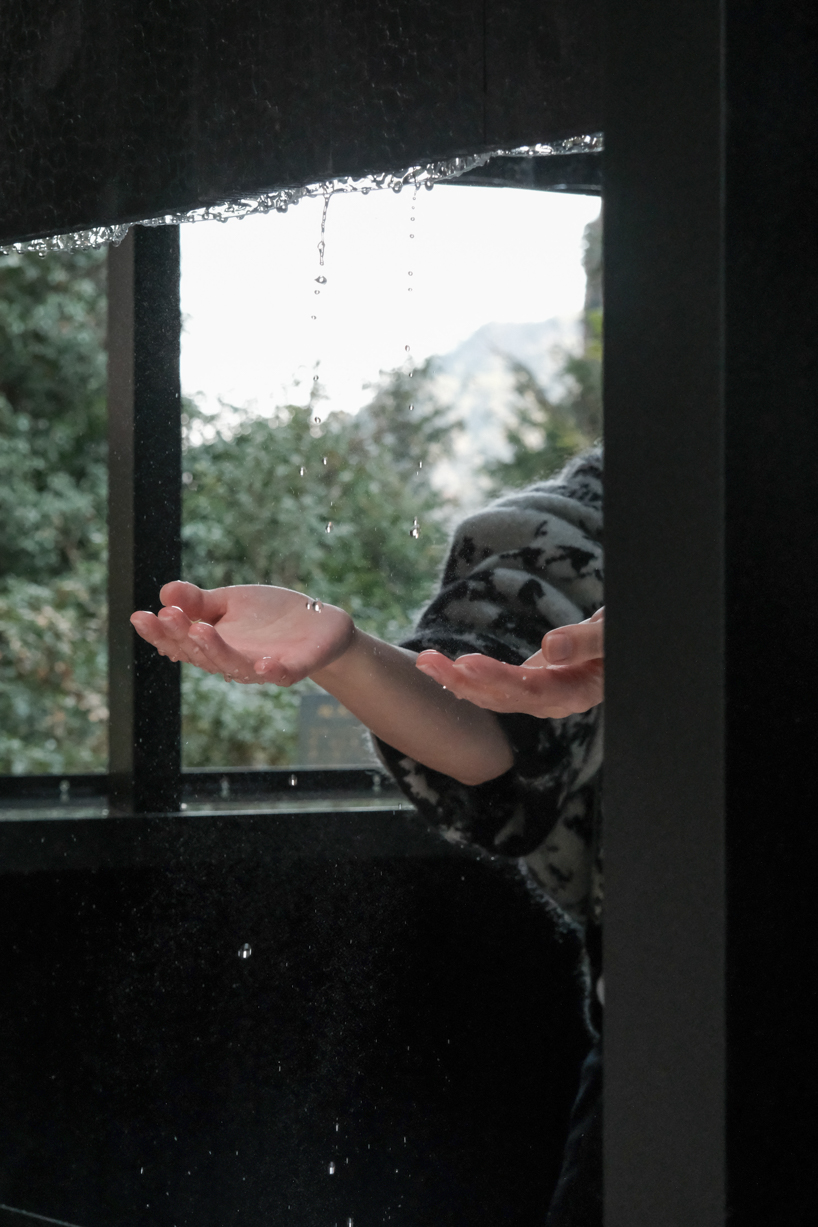 drop stop a pavilion in mountain for meditation on rainey days 7