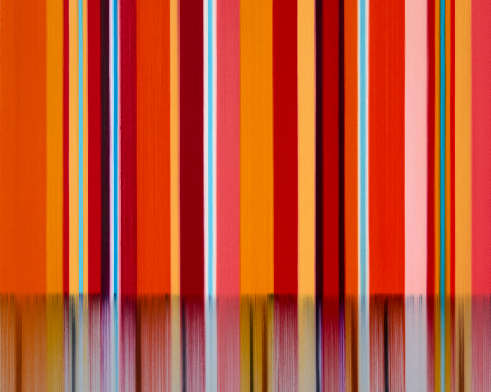 mark francis turns sound and frequency into vibrating abstract paintings
