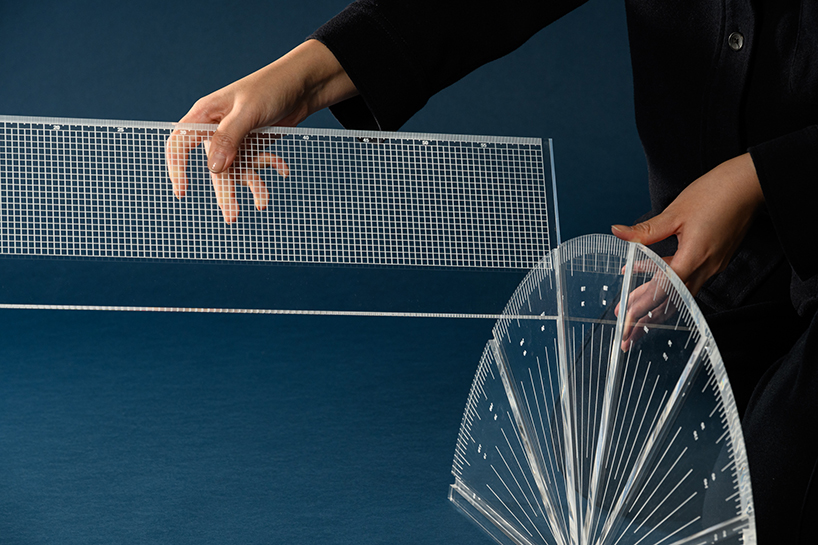 transparent measuring tools arrange floating orderly compositions by iyo hasegawa - 3