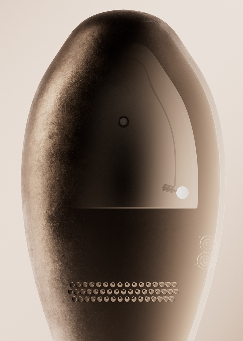 james earls & ben levinas' ritual vessel, altar, records your touch and reminds you to breathe