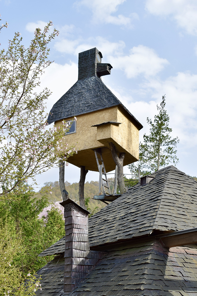 marco capitanio captures terunobu fujimori's curious flying tea houses across japan