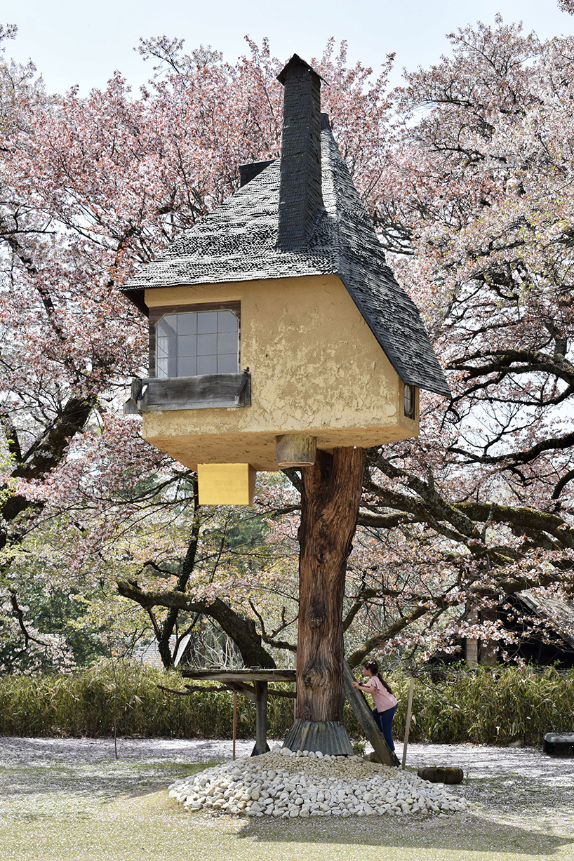 marco capitanio captures terunobu fujimori's curious flying tea houses across japan