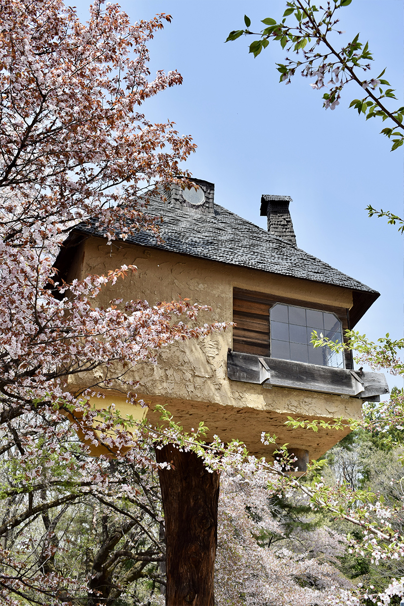 marco capitanio captures terunobu fujimori's curious flying tea houses across japan