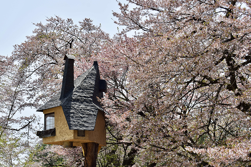 marco capitanio captures terunobu fujimori's curious flying tea houses across japan