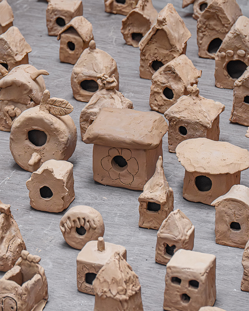 sculptural birdhouses emerge from children’s intuitive drawings and imagination - 10