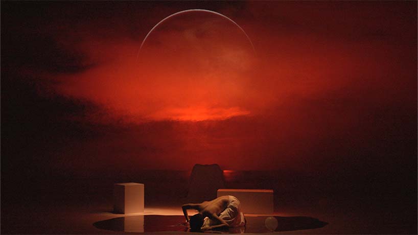 black void frames cloud installation as narrative tool in multimedia atmospheric performance - 3