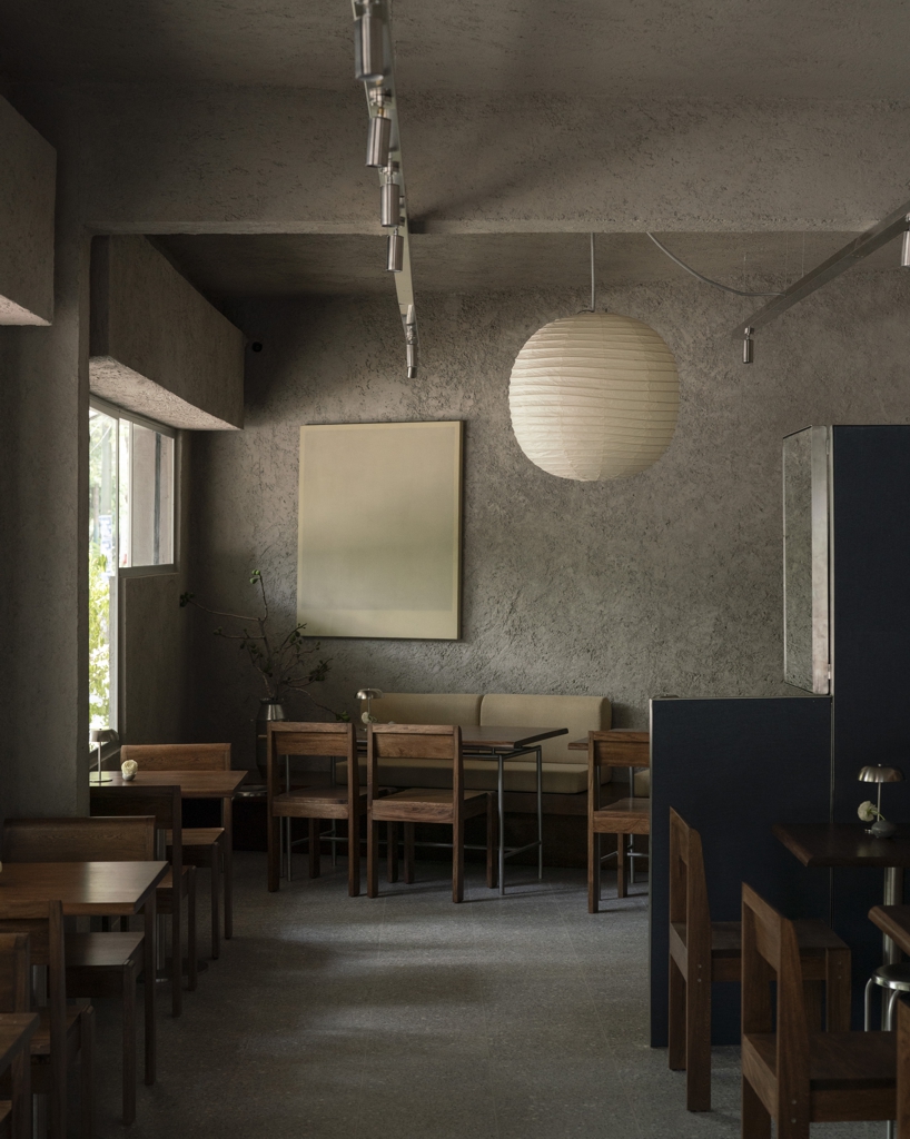 formant studio layers brutalist textures and local design at marne café in mexico city