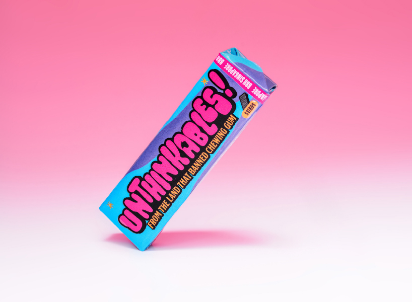 this chewing gum was made for the country that bans chewing gum 11