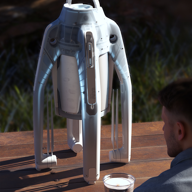 the flying device can also deliver a keg for parties