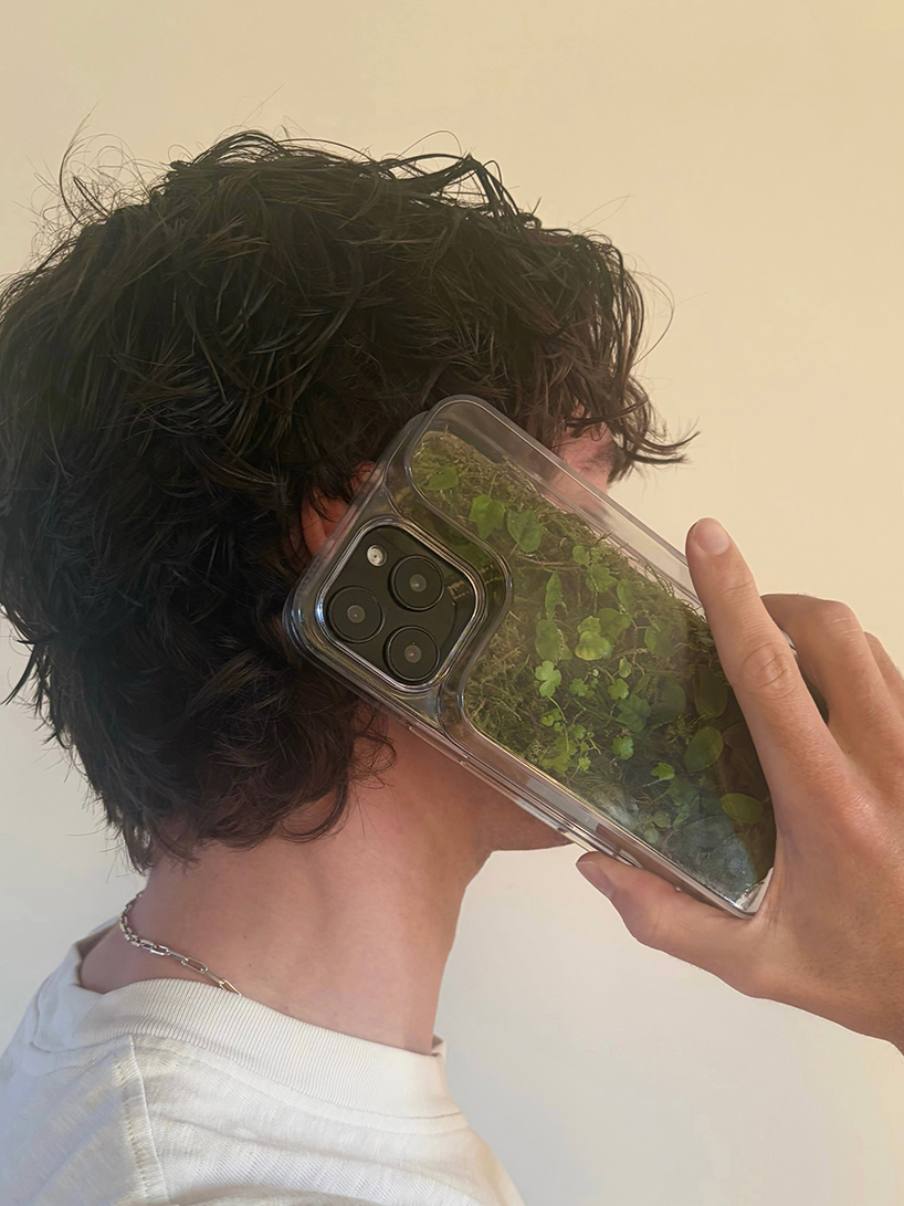 this transparent phone case grows moss and plants inside - 3