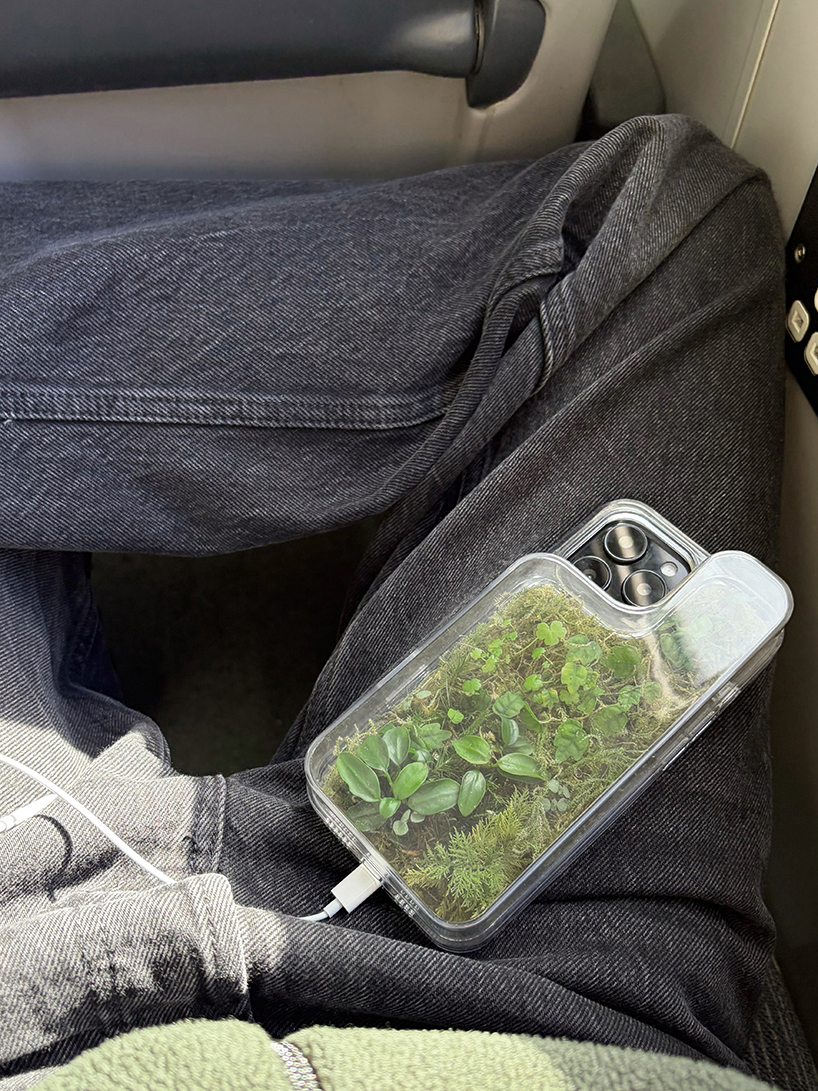this transparent phone case grows moss and plants inside - 5