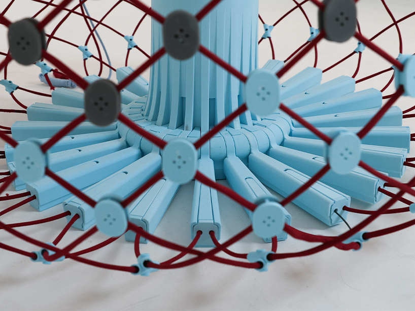 hand woven nitinol sofa repeatedly flat packs and self deploys in a single motion 8