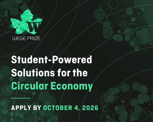 Wege Prize 2027: a Student Design Competition for the Circular Economy